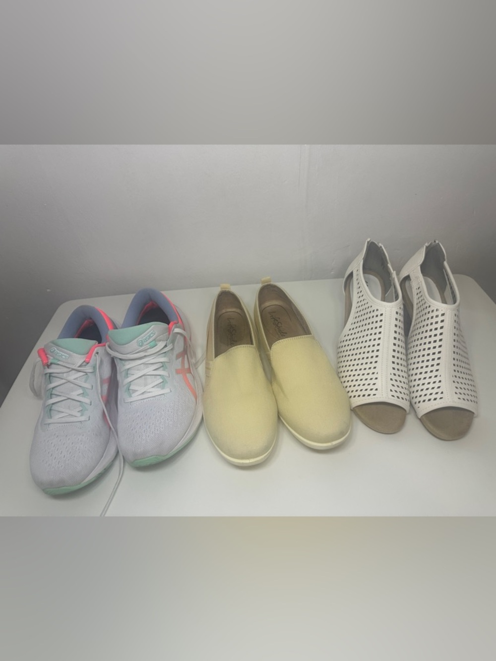 ASICS GEL-PULSE 13, LifeStride, Easy Street Women's Shoes Lot, Mesh, White